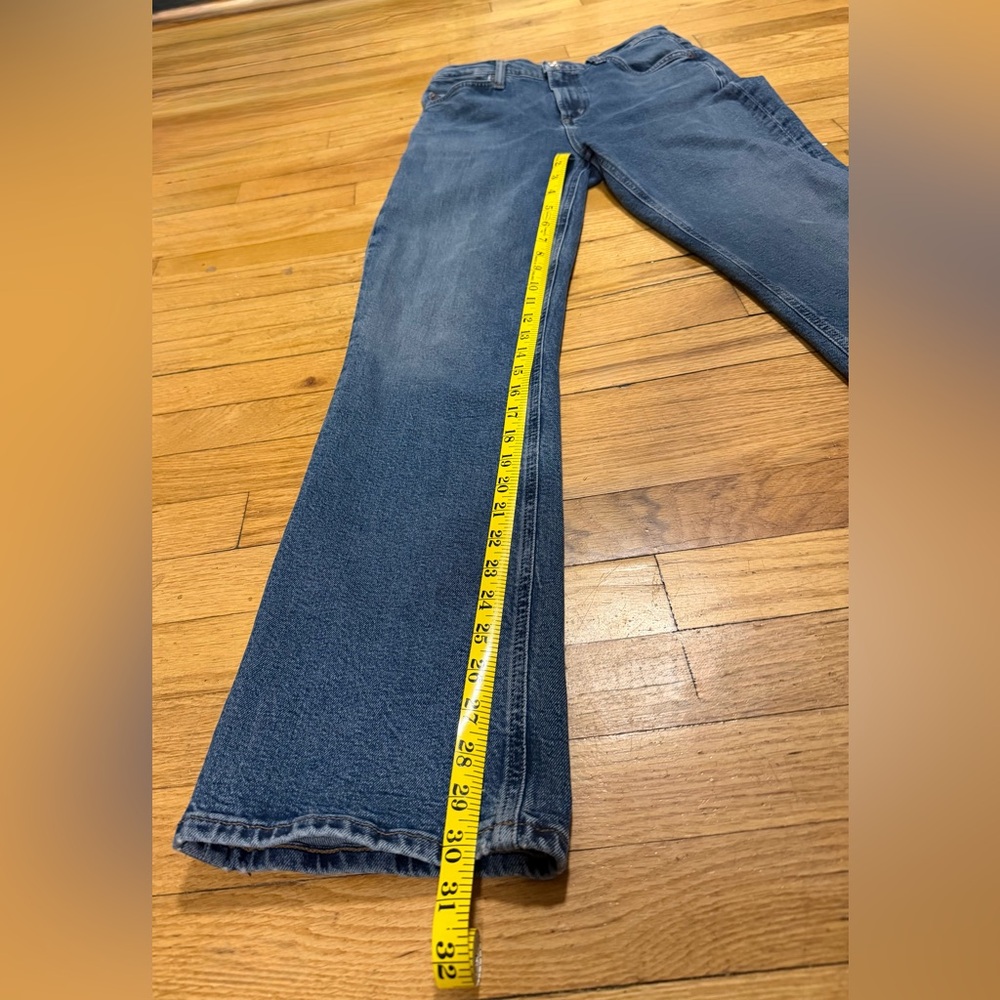 AGOLDE VINTAGE HIGH RISE BOOTCUT ORGANIC COTTON JEANS IN ‘PROPHECY’ - Picture 6 of 16
